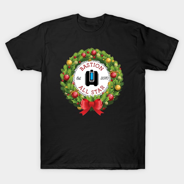 Christmas All Star Overwatch Bastion Wreath T-Shirt by Rebus28